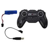 Duże gumowe koła autobusu zdalnie sterowanego na tle podłogi