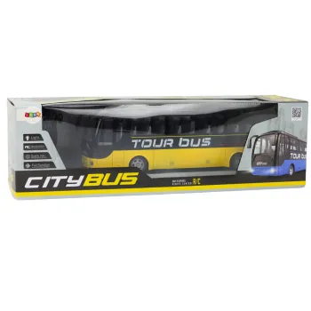 Opakowanie zestawu autobus RC niebieski na prezent