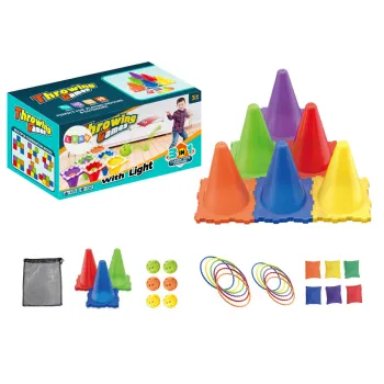 Zestaw 3w1 do rzutu celu dla dzieci i dorosłych