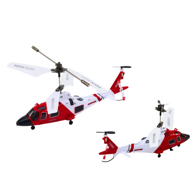 Zbliżenie na wirniki i oświetlenie LED helikoptera Syma S111H