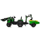 Pojazd budowlany na akumulator z praktyczną naczepą