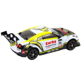 Auto RC 1:16 dla dzieci, komplet kół i stojak w zestawie