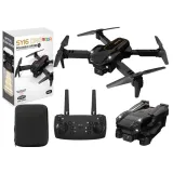 Czarny dron SY16 z kamerą 4K na tle białym