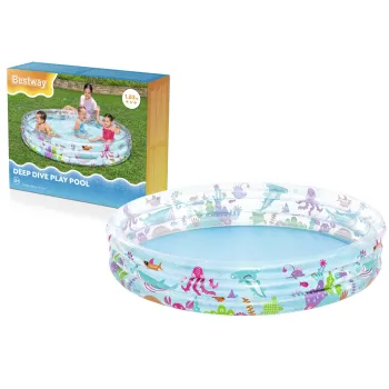 dmuchany basen morski świat dla dzieci w ogrodzie