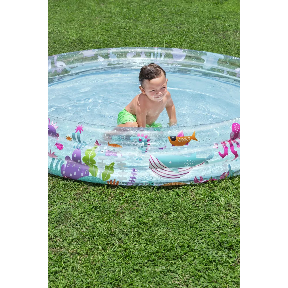 bezpieczny basen dmuchany do zabawy na tarasie