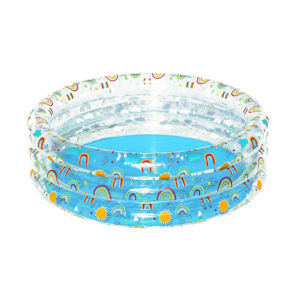 Wytrzymały, okrągły basen dmuchany Bestway 51045 z łatką naprawczą