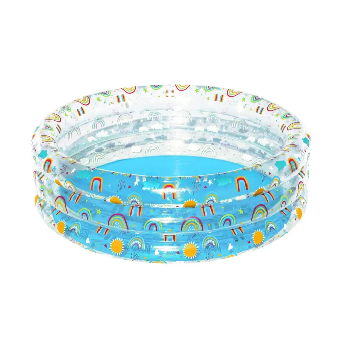 Wytrzymały, okrągły basen dmuchany Bestway 51045 z łatką naprawczą