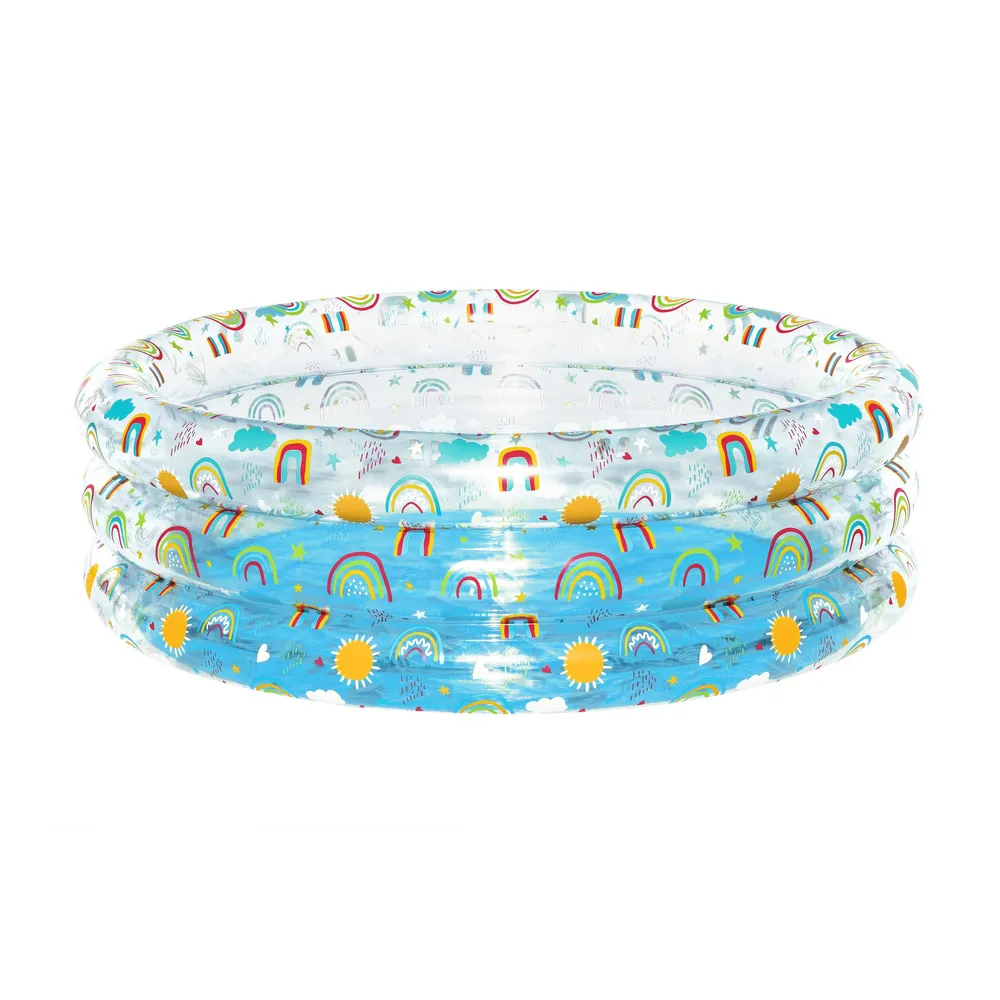 Letni basen ogrodowy dla dzieci z atrakcyjną grafiką owoców