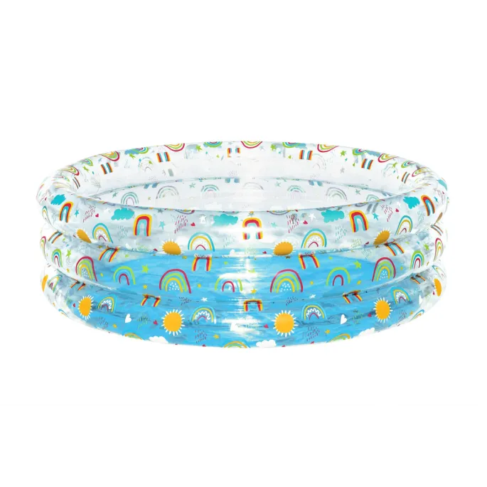 Letni basen ogrodowy dla dzieci z atrakcyjną grafiką owoców