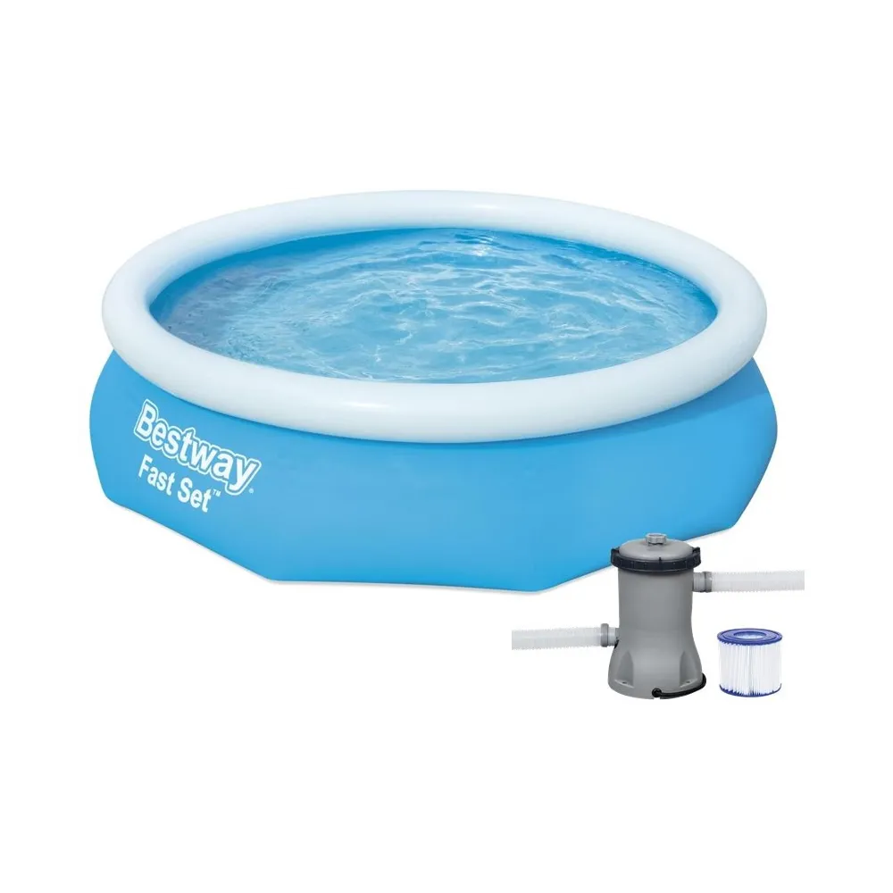 Basen rozporowy Bestway 305 x 76 cm z pompą w ogrodzie