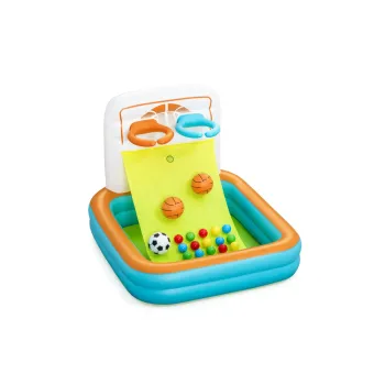 Plac zabaw dmuchany z koszykówką dla dzieci od 1 roku życia