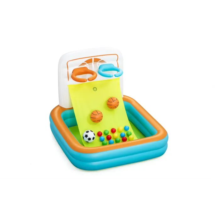 Plac zabaw dmuchany z koszykówką dla dzieci od 1 roku życia