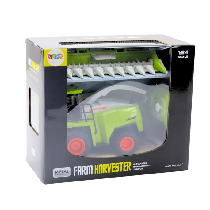 Model kombajnu z ruchomym hederem, efekty świetlne i zdalne sterowanie