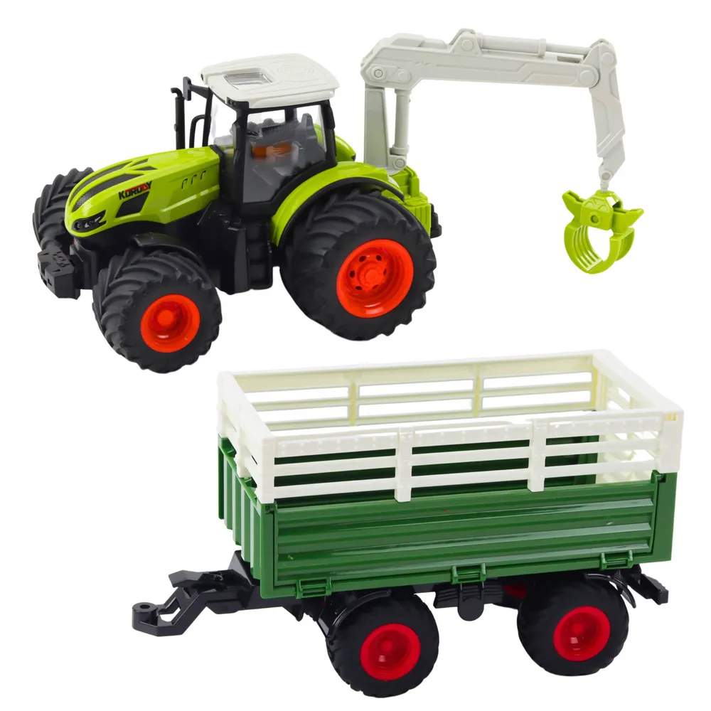 Zdalnie sterowany traktor rolniczy w skali 1:24 z efektami świetlnymi LED