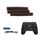 Traktor rolniczy RC z akumulatorem i wymiennymi baliami drewna do zabawy