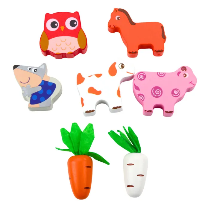 Zabawka montessori farma rozwijająca motorykę i logiczne myślenie