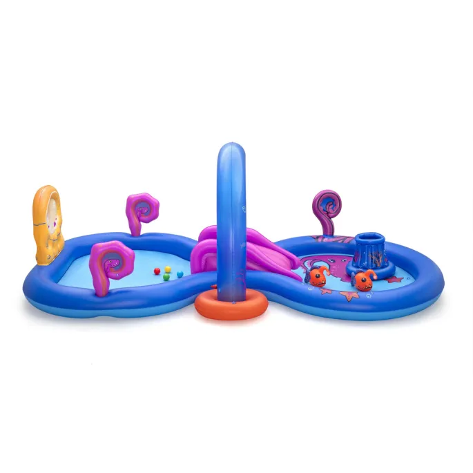 Plac zabaw Bestway 53167 z łukiem wodnym i dmuchanymi rybkami