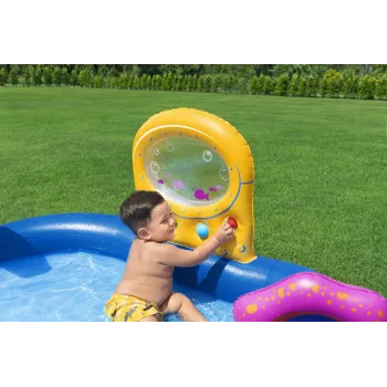 Wielofunkcyjny dmuchany plac zabaw ogrodowy z tematem podwodnym