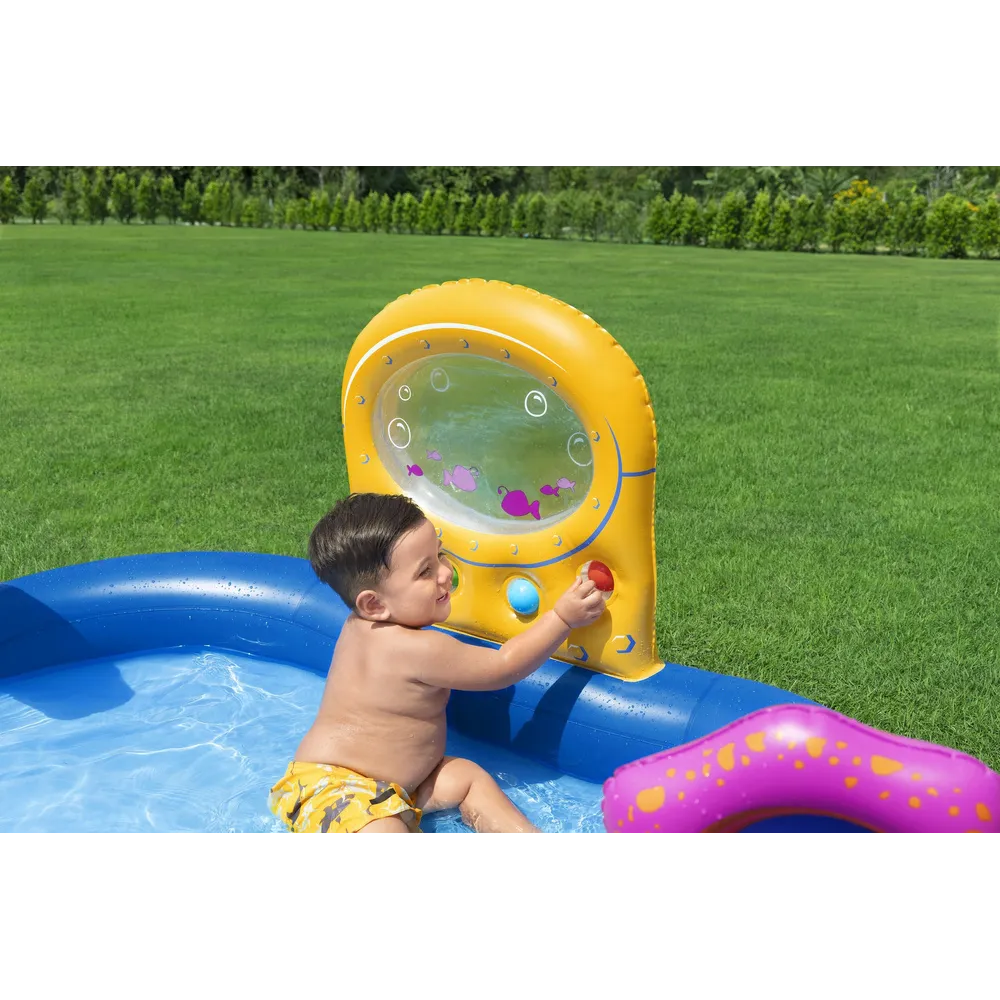 Wielofunkcyjny dmuchany plac zabaw ogrodowy z tematem podwodnym