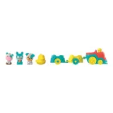 Wesoły pociąg farmera z ruchomymi elementami i dźwiękami zwierząt