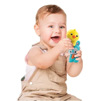 Kreatywna farma z pociągiem do zabawy edukacyjnej dla najmłodszych