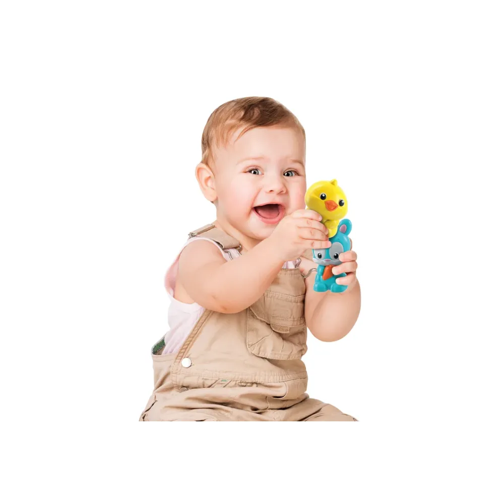 Kreatywna farma z pociągiem do zabawy edukacyjnej dla najmłodszych