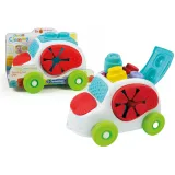 Clemmy Autko Sensoryczne z miękkimi klockami na jasnym tle