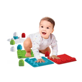 Miękkie, bezpieczne klocki i maty do zabawy sensorycznej