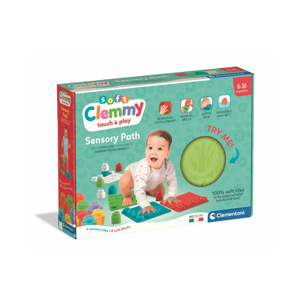 Clementoni ścieżka do nauki przez zabawę z klockami Clemmy