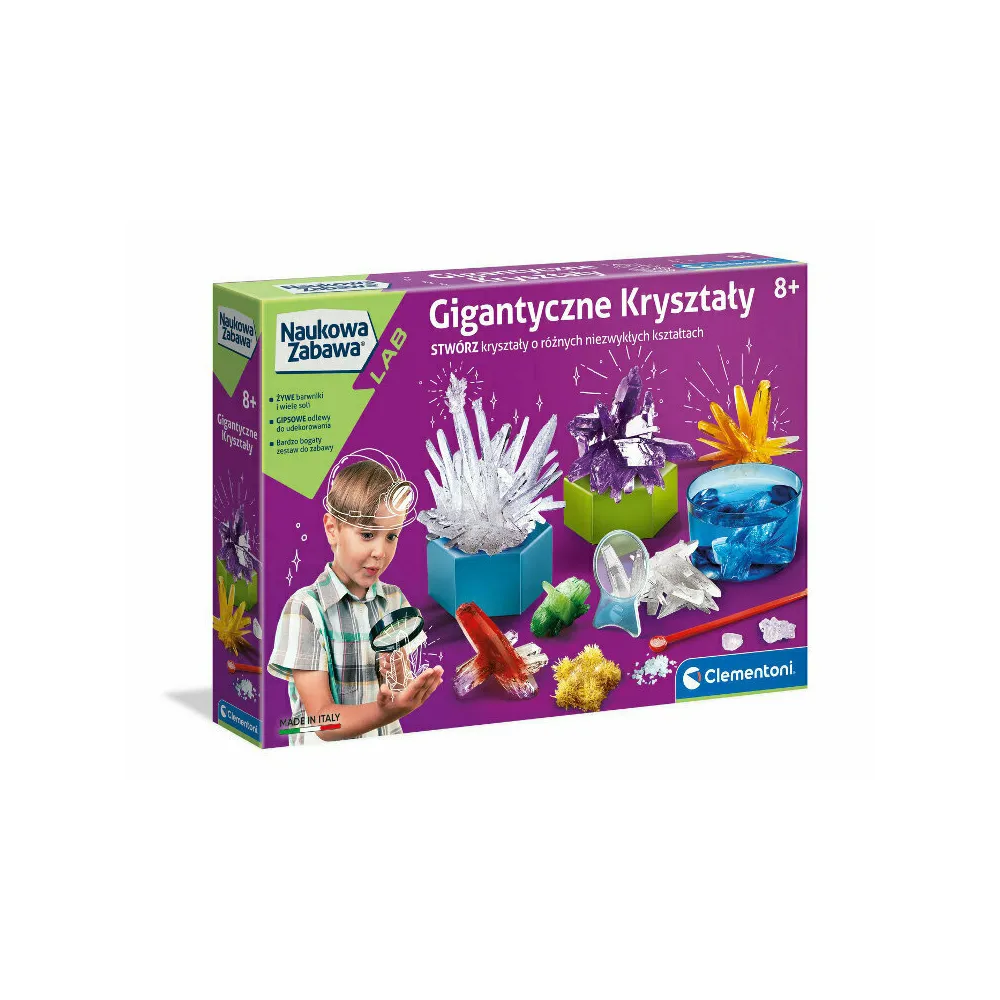 Edukacyjny zestaw naukowy do doświadczeń chemicznych z kryształami