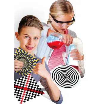 Zestaw naukowy Clementoni do chemii, fizyki, botaniki i optyki dla dzieci