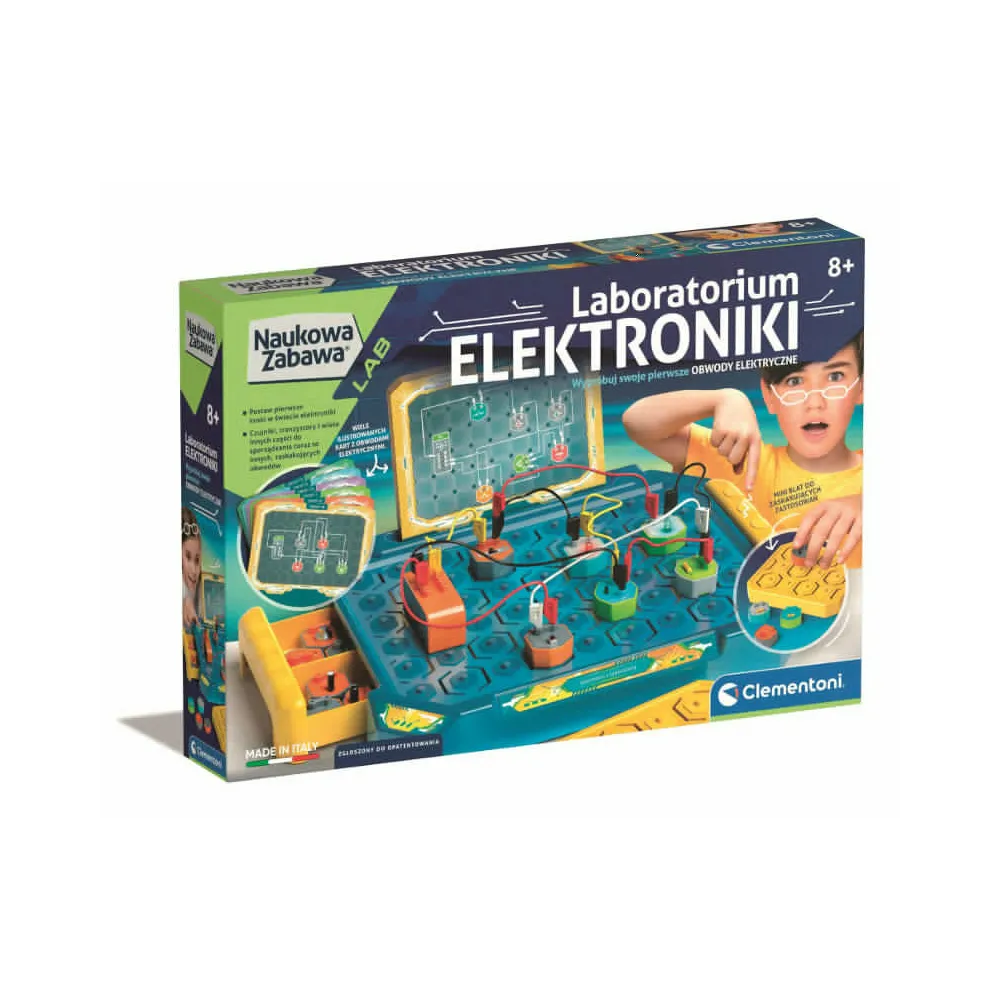 Zbliżenie na opatentowany system połączeń w zestawie Clementoni