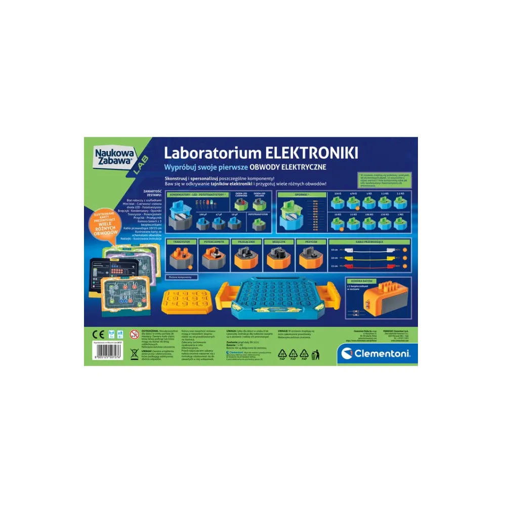 Eksperymenty elektroniczne dla dzieci powyżej 8 roku życia z Laboratorium Clementoni