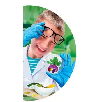 Mikroskop zabawkowy z oświetleniem LED do nauki biologii i przyrody