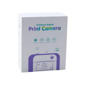Aparat natychmiastowy z grami edukacyjnymi dla dzieci w różowym kolorze