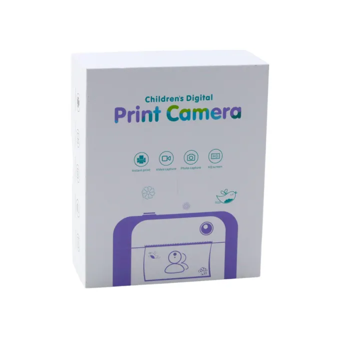 Aparat natychmiastowy z grami edukacyjnymi dla dzieci w różowym kolorze