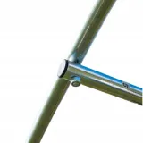 Rolowane drzwi tunelu foliowego zamknięte na zatrzaski