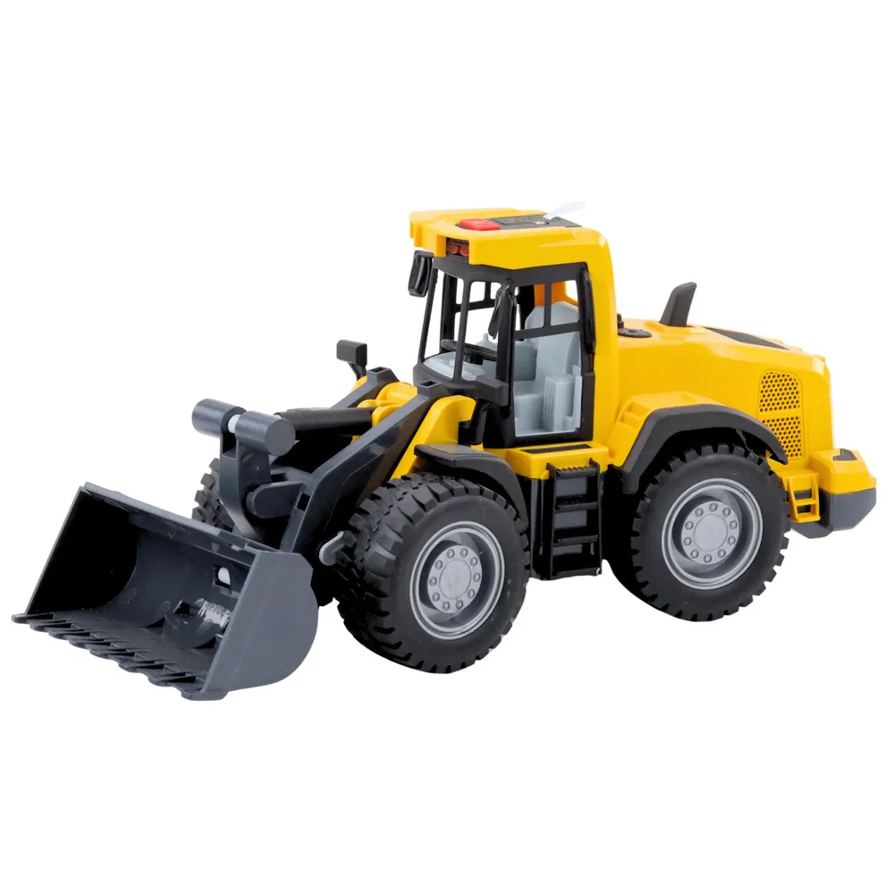 Buldożer dla dzieci z efektami dźwiękowymi i realistycznym designem