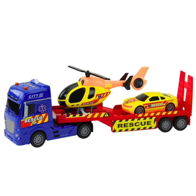 Interaktywny zestaw pojazdów ratowniczych z efektami dźwiękowymi