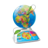 Glob edukacyjny z długopisem do nauki geografii i kultur świata