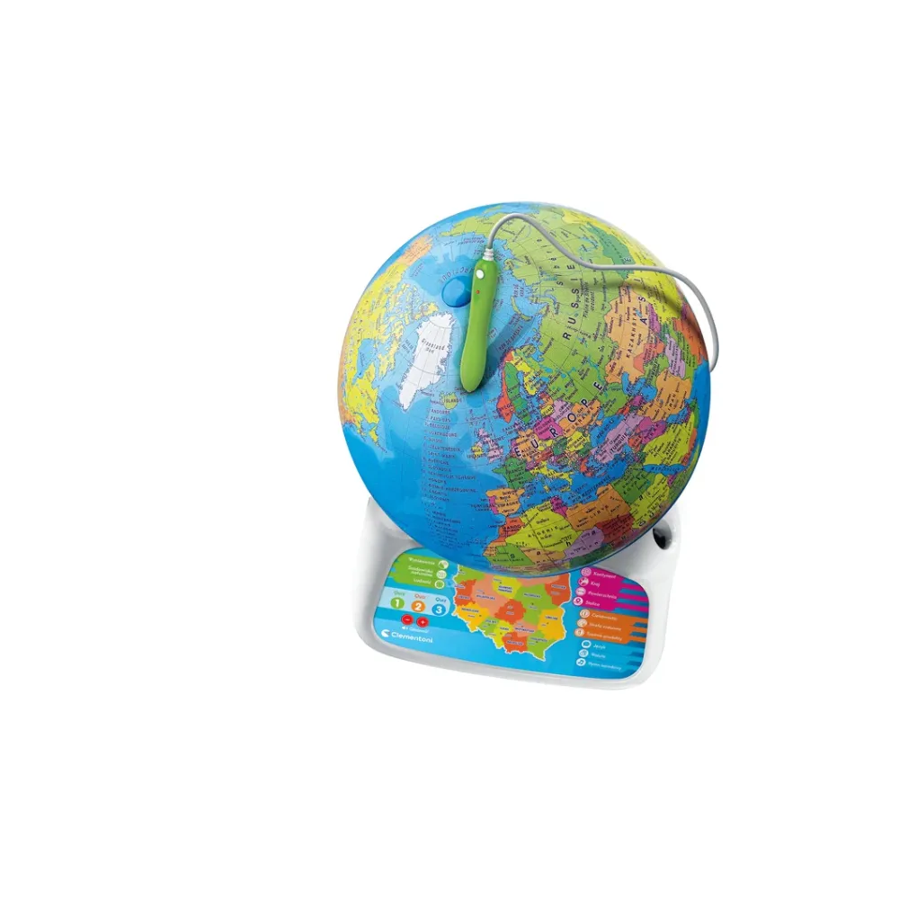 Edukacyjny globus z rozszerzoną rzeczywistością i polskim interfejsem