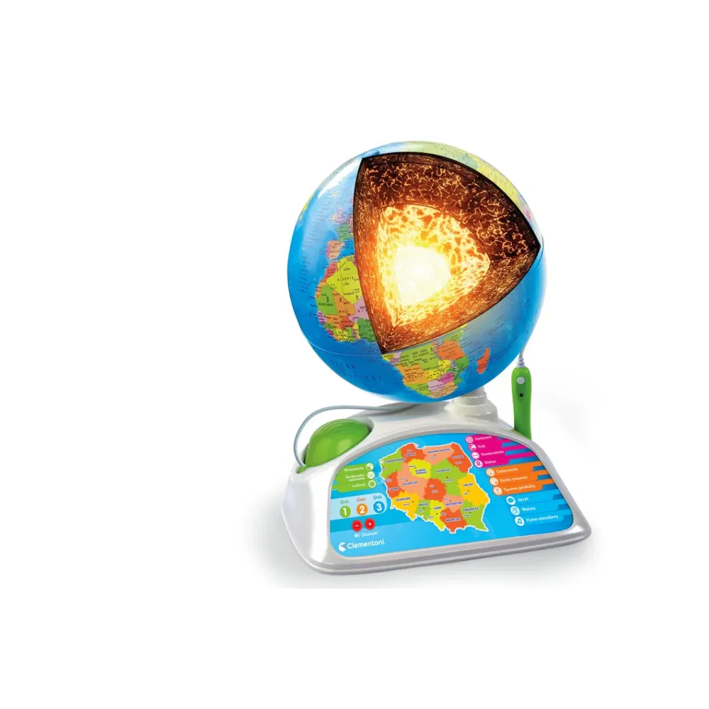 Globus interaktywny Clementoni dla rodzinnych quizów i zabawy