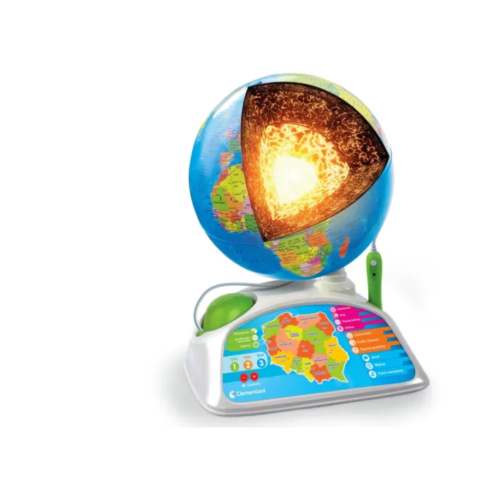 Globus interaktywny Clementoni dla rodzinnych quizów i zabawy