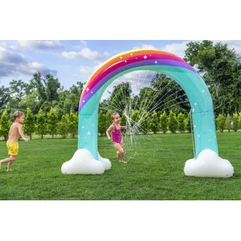 Zabawkowa fontanna ogrodowa o długości ponad dwóch metrów