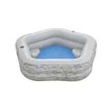 Basen dmuchany z dwoma siedziskami i uchwytami na napoje