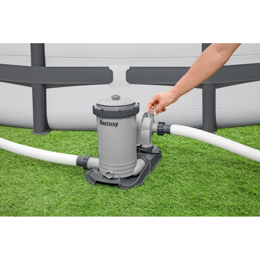 Filtr typu 4 oraz węże do pompy basenowej Bestway 58391 – widok całego zestawu