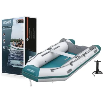 Dmuchany ponton Bestway 330x162x44 cm na tle jeziora