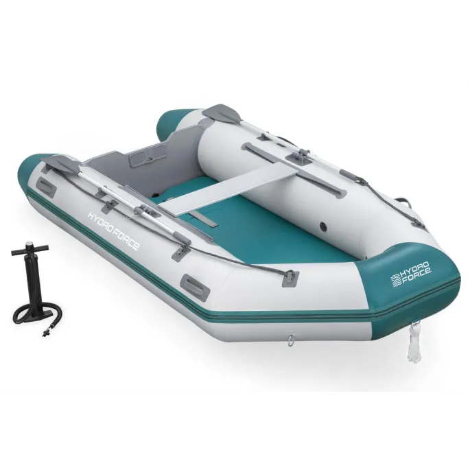 Solidna łódź dmuchana Bestway z aluminiowymi wiosłami