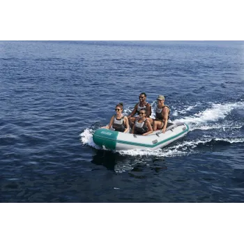 Detal trójwarstwowego materiału pontonu Bestway 65049