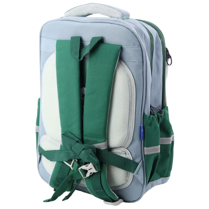 Plecak dla dzieci z dinozaurem, odblaskami i praktycznym piórnikiem w zestawie